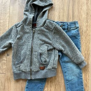 7 For All Mankind Jeans & Hoodie Set